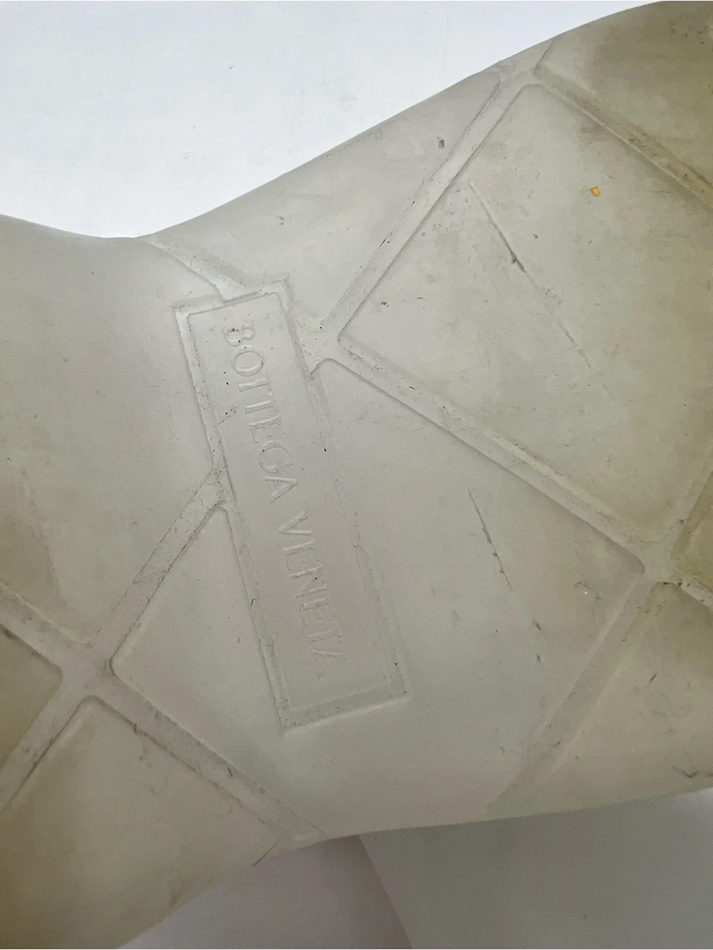 Bottega Veneta Icon Puddle Men’s Sz 43 Sz US 10 Clear Rubber Ankle Rain Boots.